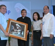 Awarding of Token of Appreciation to Msgr. Santos